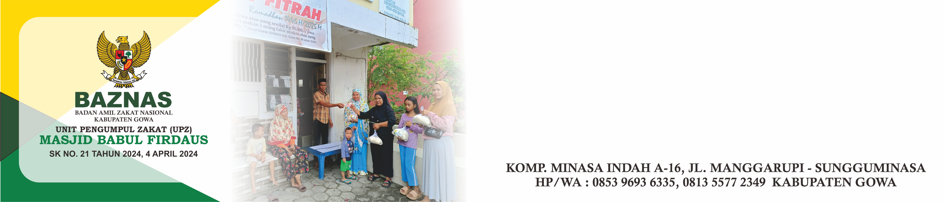 Banner Masjid Babul Firdaus